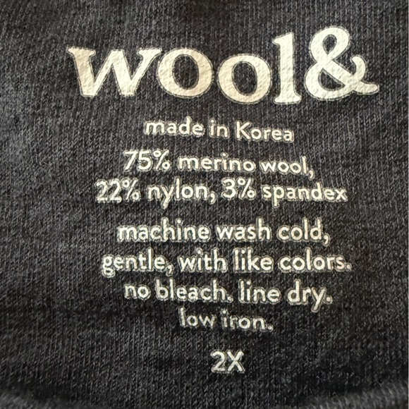 Wooland Wool & Sierra French Terry Tank Dress Size 2X Washed Navy Blue - Picture 3 of 8